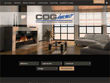Tablet Screenshot of cogimmo-immobilier.com